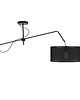 lampy wiszące Czarna lampa wisząca z regulowanym ramieniem RIO AŻUR 2