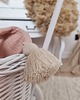 zabawki - inne Wiklinowy wózek dla lalek PCHACZ biały z pościelą 6