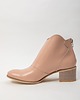 botki damskie BOTKI KWOBOJKI NA 5 CM KLOCKU - SKÓRA NATURALNA - MODEL 483 - K. PUDROWY RÓŻ 3