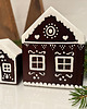 dekoracje świąteczne Drewniany domek zimowy 2 2