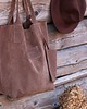 torby na ramię TORBA SHOPPER BRĄZ CIGARO WELUr 1