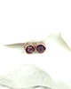 kolczyki wire wrapping Kolczyki sztyfty z rubinem 6