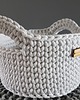 kosze do przechowywania Kosz ze sznurka bawełnianego handmade 5