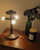 lampy stołowe Duńska lampa biurkowa z lat 60. z dekoracyjnym kloszem, metal 3