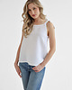 topy damskie Lniany Top MEADOW PURE WHITE 3