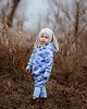 kombinezony dla niemowlaka Kombinezon Uszaty Niebieskie Gąski 1