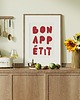 plakaty Plakat Bon Appetit Czerwony 2