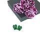 kolczyki soutache Kolczyki z hematytem zielone 2