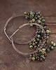 kolczyki wire wrapping zieleń 2