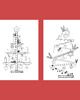 kolorowanki dla dzieci Kolorowanka do wydruku święta Cozy Christmas 7 wzorów 2
