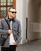 torby i nerki męskie SKÓRZANA SASZETKA MĘSKA NA RAMIĘ PAOLO PERUZZI CZARNA B-03-BL 1