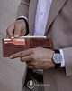 portfele męskie Męski brązowy portfel slimwallet ORLOVSKY W03 6
