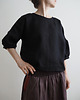 bluzki - inne Bluzka "COSMOS" black 100% len 1