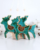 ozdoby choinkowe Turkusowy renifer - ceramiczny ozdoba choinkowa 3