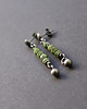 kolczyki z kamieniami Kolczyki Wieże z diopsydem 5