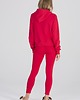 komplety damskie Komplet homewear bluza i legginsy czerwony 7
