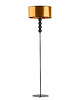 lampy podłogowe Industrialna lampa stojąca do salonu czarno-złota BERMUDY MIRROR 3