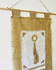 makramy Makata, dekoracja ścienna z tkaniny i drewna, wabi-sabi /2/ 2