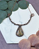 kolie Miedziany naszyjnik wire wrapping z labradorytem #505 3