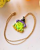 wisiory Naszyjnik z żabą, amulet na halloween, zawieszka w kształcie żaby, boho 1