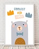 obrazy i plakaty do pokoju dziecięcego Plakat Coolest kid ever 1
