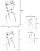 plakaty Plakat - kobieta line art 1