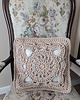 poduszki plecione Poduszka szydełkowa ze sznurka 40cmx40cm 1
