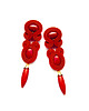 kolczyki soutache Kolczyki długie - czerwone 1