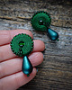kolczyki soutache Zielone  kolczyki soutache 2