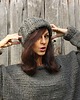 czapki damskie Szara czapka beanie  z wełną Hand Knit 2