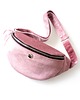 saszetka nerka Nerka welurowa Baby Pink 1
