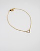 bransoletki złote 16k Gold Plated Tiny Heart Bracelet 2