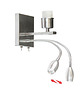 kinkiety 2-punktowy kinkiet z panelem LED SENEGAL VELUR 8