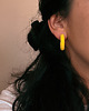 kolczyki z masy plastycznej Kolczyki HOOPS YELLOW - M 1