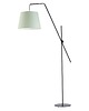 lampy do pokoju dziecka Czarno-niebieska lampa stojąca ruchoma na wysięgniku VIGO 5
