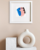 obrazy Obraz abstrakcja w ramce 27x27. Liquid form 3