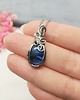 wisiory Naszyjnik Labradoryt Mini stal chirurgiczna wisiorek handmade wirewrapping 4