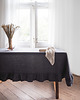 obrusy i serwetki Lniany obrus z falbanką heavy linen CHARCOAL 5