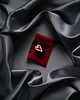 pierścionki - różne Pierścionek LOVE czarno-czerwony, pleciony 5