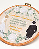 Ślub - inne Podziękowania ślubne, haft w oprawie ok 20 cm 4