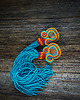 kolczyki soutache Kolorowe kolczyki sutasz z chwostami 1