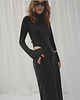 spodnie materiałowe damskie Spodnie Glad black premium 1