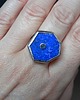 pierścionki srebrne -lapis lazuli geometrycznie- 5