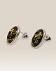kolczyki srebrne Srebrne kolczyki z zielonym bursztynem 16x10mm 2