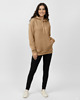 bluza z kapturem damska Bluza oversize latte sprana bawełna organiczna 2