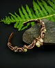 bransoletki wire wrapping Miedziana bransoleta mankietowa z cytrynem - zamówienie specjalne 1