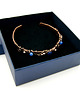 bransoletki wire wrapping Miedziana bransoleta mankietowa z lapis lazuli 8