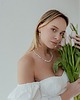 bransoletki z kamieni naturalnych Choker z sercem z Kwarcu Różowego i Pereł 4