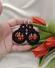 kolczyki soutache Kolczyki maki, kolczyki makowe, kolczyki z makami 2