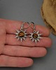 kolczyki wire wrapping Kolczyki słońce tygrysie oko wire wrapping słoneczka 4